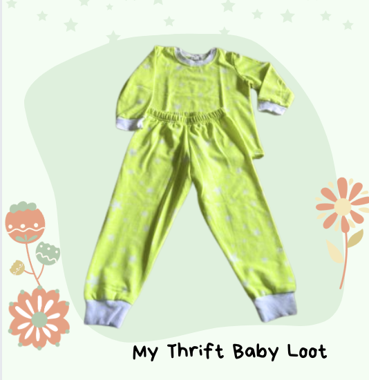 Preloved Hugs and Tugs neon coord set (3-4 years)